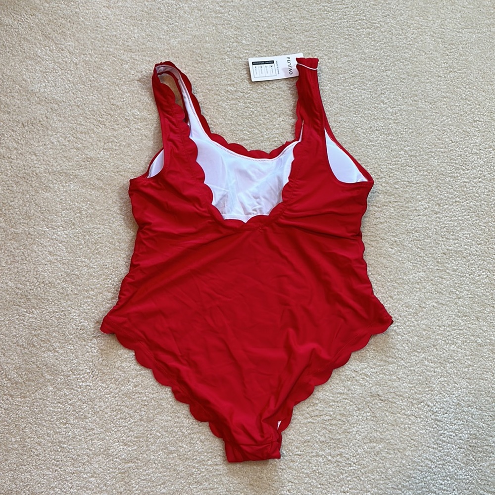 NWT XXL red one piece swimsuit. - Picture 3 of 10